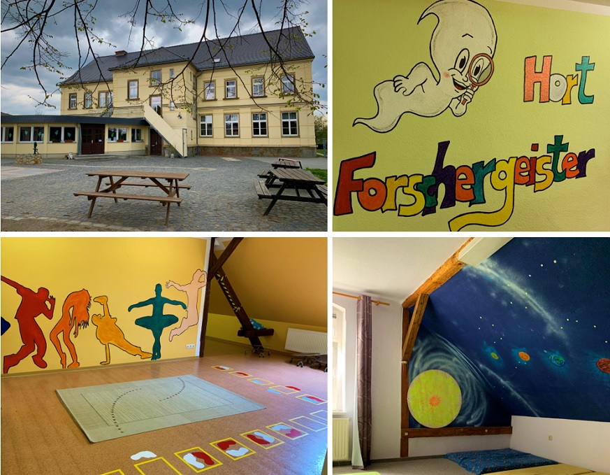 Gebäude und Zimmer Hort Forschergeister